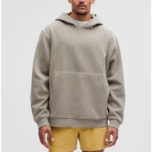 Lululemon 'Steady' Grey Cotton State Pullover Hoodie Size S